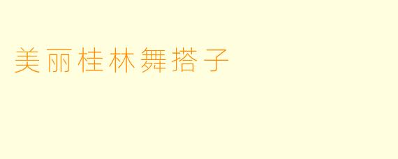 美丽桂林舞搭子