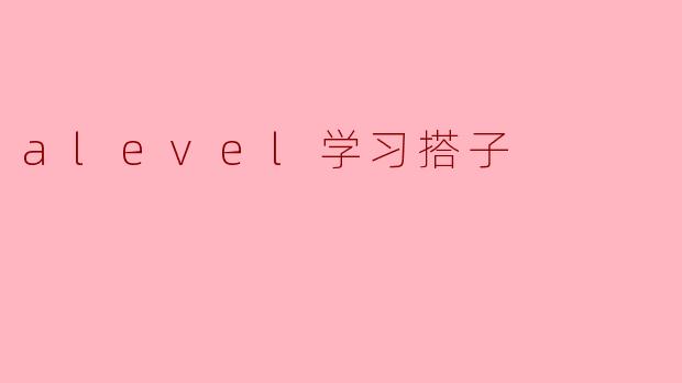 alevel学习搭子