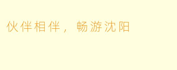 伙伴相伴，畅游沈阳