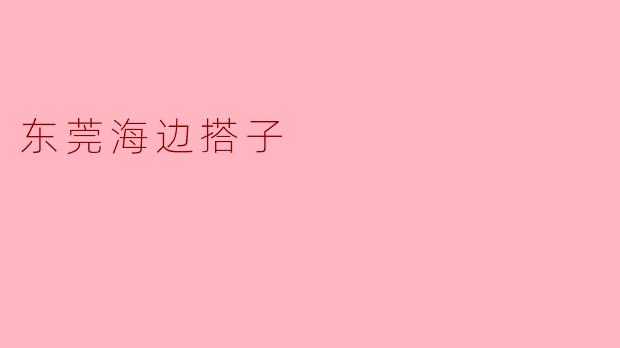 东莞海边搭子