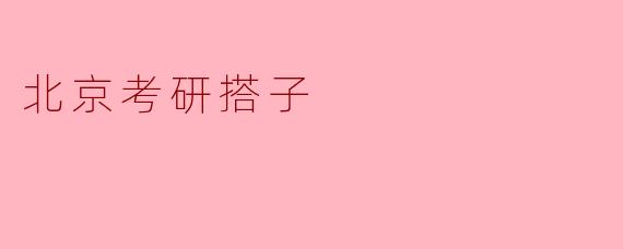 什么是“北京考研搭子”？