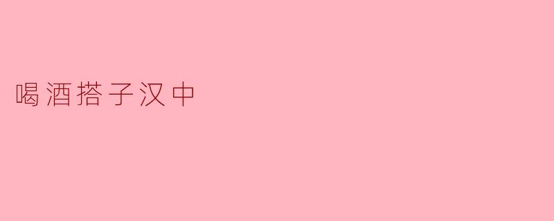 喝酒搭子汉中