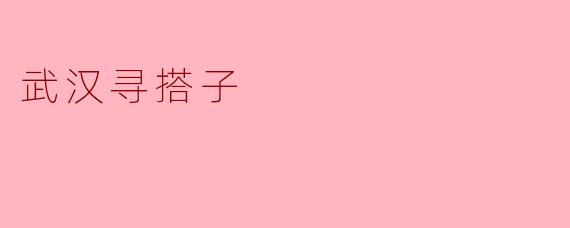 武汉寻搭子