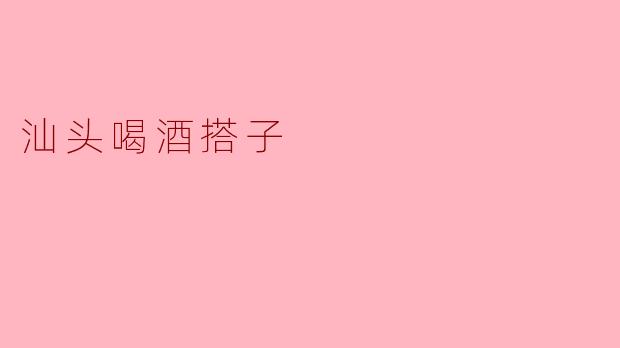 汕头喝酒搭子