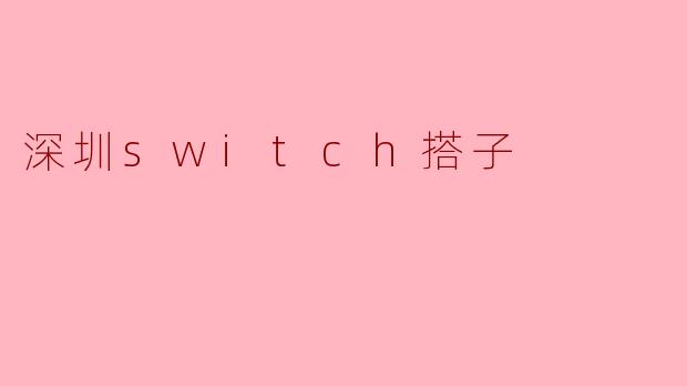 深圳switch搭子