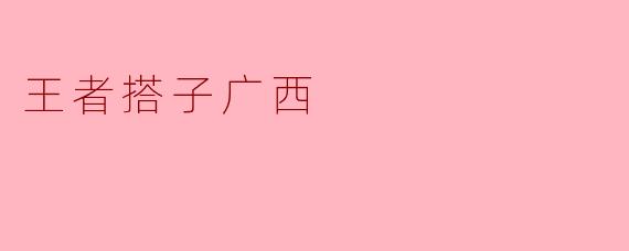 什么样的车队会被称为“王者搭子广西”？