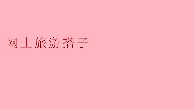 网上旅游搭子
