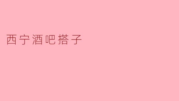 西宁酒吧搭子，醉人的夜色