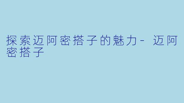 探索迈阿密搭子的魅力