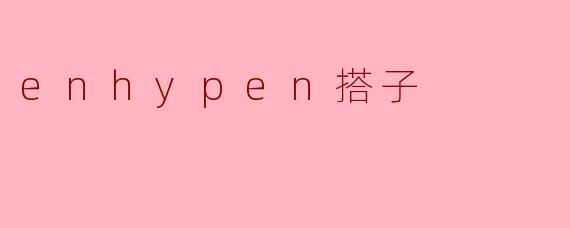 enhypen搭子