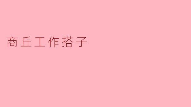 商丘工作搭子的魅力与意义