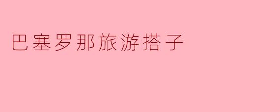 ### 巴塞罗那旅游搭子的完美选择
