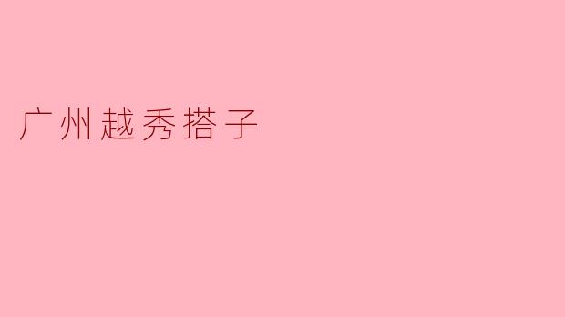 广州越秀搭子
