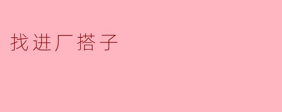 ### 寻找进厂搭子：共同打拼，共创未来
