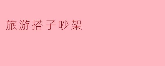 旅游搭子吵架：从争执到和解的旅途风波