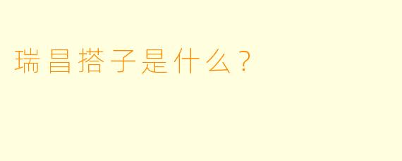 瑞昌搭子是什么？  