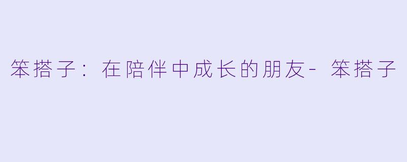 笨搭子：在陪伴中成长的朋友-笨搭子