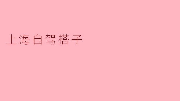 上海自驾搭子