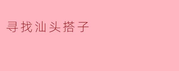 寻找汕头搭子