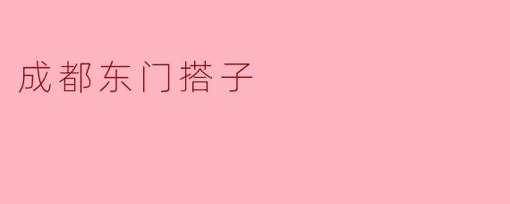 成都东门搭子
