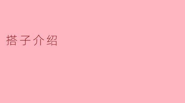 搭子介绍