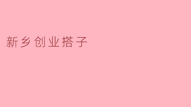 新乡创业搭子是什么，它能为创业者提供哪些支持？****