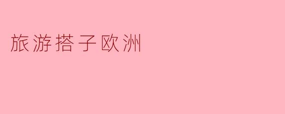 探索欧洲的完美旅游搭子