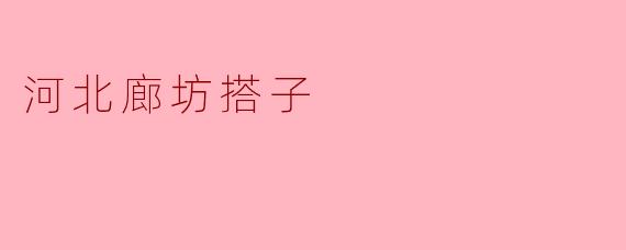 ### 河北廊坊搭子:温暖生活的乐趣