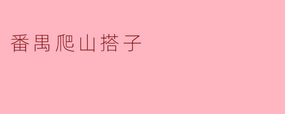 番禺爬山搭子
