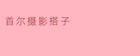 首尔摄影搭子