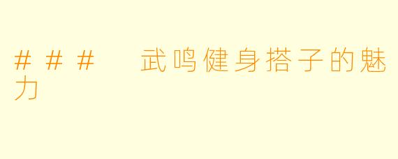### 武鸣健身搭子的魅力