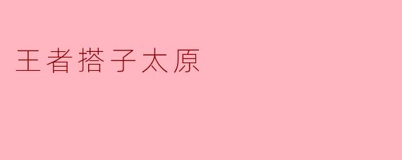 王者搭子太原