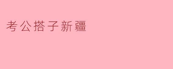 ### 新疆考公搭子的奋斗之路