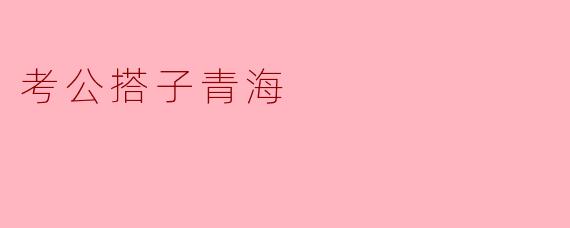 青海，考公搭子的理想之地