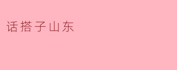 话搭子山东