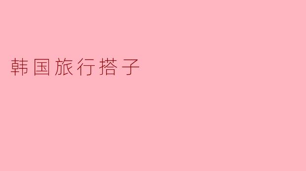 寻找韩国旅行搭子:共享美好时光的旅程