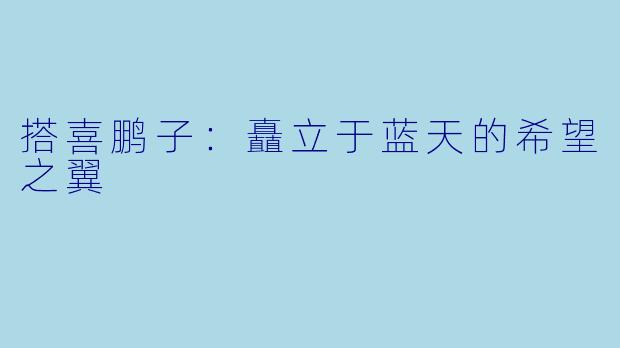 搭喜鹏子：矗立于蓝天的希望之翼