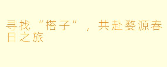 寻找“搭子”,共赴婺源春日之旅