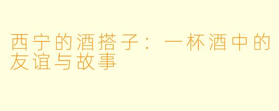 西宁的酒搭子：一杯酒中的友谊与故事