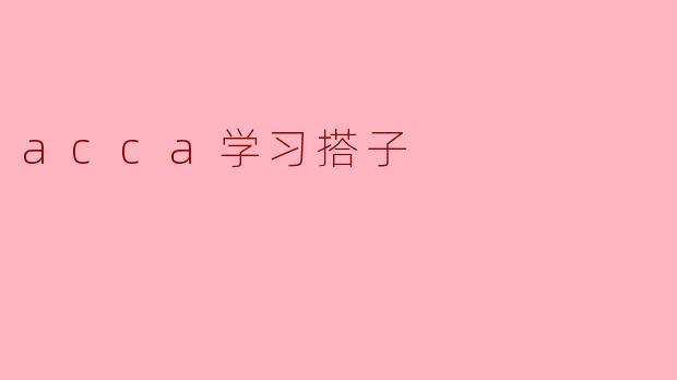 acca学习搭子