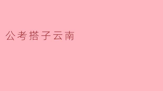 公考搭子云南