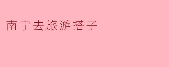 ### 南宁旅游搭子的魅力与选择