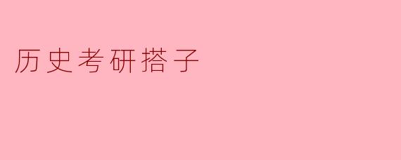 历史考研搭子的魅力与意义