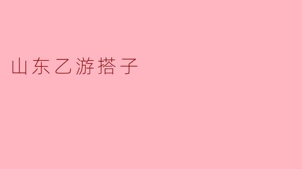 探索山东乙游搭子的魅力与体验