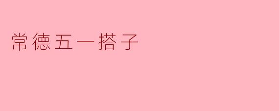 常德五一搭子