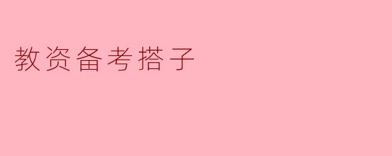 教资备考搭子