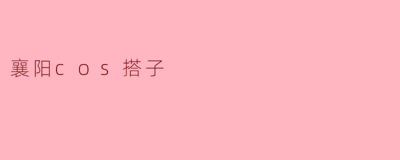 襄阳cos搭子