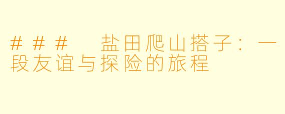 ### 盐田爬山搭子：一段友谊与探险的旅程
