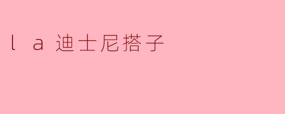 la迪士尼搭子