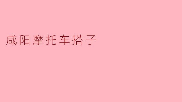 咸阳摩托车搭子